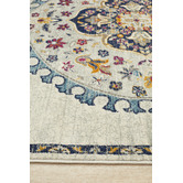 Network Rugs Ivory Medallion Vintage Look Rug