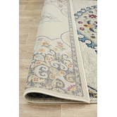 Network Rugs Ivory Medallion Vintage Look Rug
