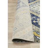Network Rugs Navy &amp; Ivory Diamond Vintage Look Rug