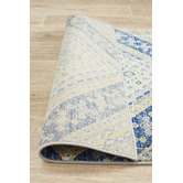 Network Rugs Navy &amp; Ivory Diamond Vintage Look Rug