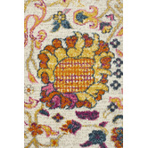 Network Rugs Multi-coloured Spring Vintage Look Round Rug