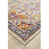 Network Rugs Multi-coloured Rust Florette Vintage Look Runner