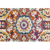 Network Rugs Multi-coloured Rust Florette Vintage Look Runner