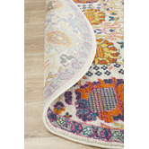 Network Rugs Multi-coloured Spring Vintage Look Round Rug