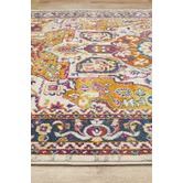 Network Rugs Multi-coloured Rust Florette Vintage Look Rug
