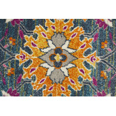 Network Rugs Blue Floral Field Vintage-Look Rug
