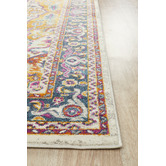 Network Rugs Multi-coloured Rust Florette Vintage Look Rug