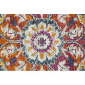 Network Rugs Multi-coloured Rust Florette Vintage Look Rug