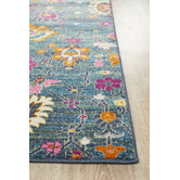 Network Rugs Blue Floral Field Vintage-Look Rug