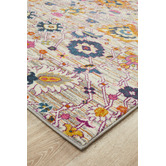 Network Rugs Multi-coloured Floral Field Vintage Look Rug