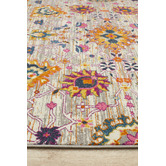 Network Rugs Multi-coloured Floral Field Vintage Look Rug