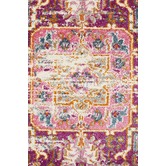 Network Rugs Pink &amp; Ivory Oriental Vintage Look Rug