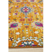 Network Rugs Rust Floral Field Vintage Look Rug