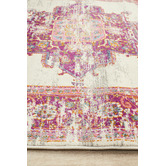 Network Rugs Pink &amp; Ivory Oriental Vintage Look Rug
