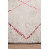 Network Rugs Silver &amp; Pink Pastel Boho Geometric Rug