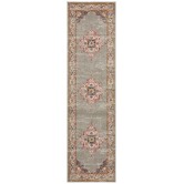 Network Rugs Grey Oriental Vintage Look Runner