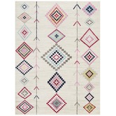 Network Rugs Ivory &amp; Pastel Boho Geometric Rug