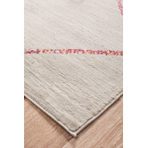 Network Rugs Silver &amp; Pink Pastel Boho Geometric Rug