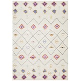 Network Rugs Ivory &amp; Pastel Boho Tribal Rug