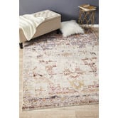 Network Rugs Brown Vintage Look Power Loomed Rug