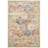 Network Rugs Multi Vintage Look Power Loomed Rug