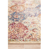 Network Rugs Multi Vintage Look Power Loomed Rug