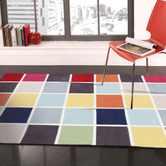 Network Rugs Cube Awesome Multi Coloured Rug