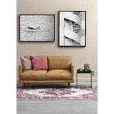 Network Rugs Pink &amp; Ivory Oriental Vintage Look Rug