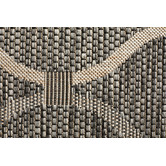 Network Rugs Black &amp; Natural Trellis Flat-Woven Indoor/Outdoor Rug
