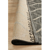 Network Rugs Black &amp; Natural Trellis Flat-Woven Indoor/Outdoor Rug