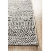 Network Rugs Charcoal Grey Diamond Flat-Woven Indoor/Outdoor Rug