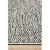 Network Rugs Charcoal Grey Diamond Flat-Woven Indoor/Outdoor Rug