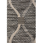 Network Rugs Black &amp; Natural Trellis Flat-Woven Indoor/Outdoor Rug