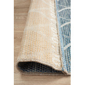 Network Rugs Blue &amp; Natural Trellis Flat-Woven Indoor/Outdoor Rug