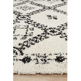 Network Rugs Monochrome Rabia Fringed Tribal-Style Rug