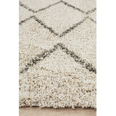 Network Rugs Natural Tan &amp; Brown Buchra Fringed Moroccan Rug