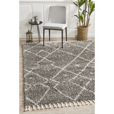 Network Rugs Pebble Grey Samira Fringed Rug