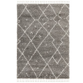 Network Rugs Pebble Grey Samira Fringed Rug