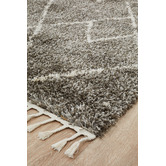 Network Rugs Pebble Grey Samira Fringed Rug