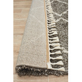 Network Rugs Pebble Grey Buchra Fringed Rug