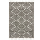 Network Rugs Pebble Grey Buchra Fringed Rug