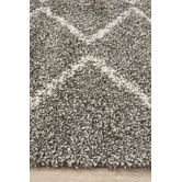 Network Rugs Pebble Grey Buchra Fringed Rug