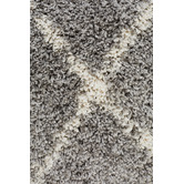 Network Rugs Silver &amp; Ivory Samira Fringed Rug