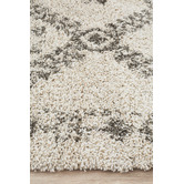Network Rugs Natural Tan &amp; Brown Rabia Fringed Tribal-Style Rug