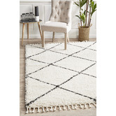 Network Rugs Monochrome Nahla Fringed Rug