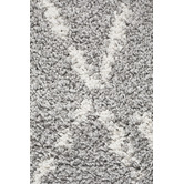 Network Rugs Silver &amp; Ivory Zohra Fringed Rug