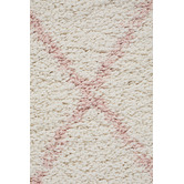 Network Rugs Ivory &amp; Pink Samira Fringed Rug