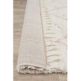 Network Rugs Ivory &amp; Pink Samira Fringed Rug