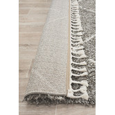 Network Rugs Pebble Grey Nahla Fringed Rug