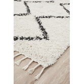 Network Rugs Monochrome Buchra Fringed Rug